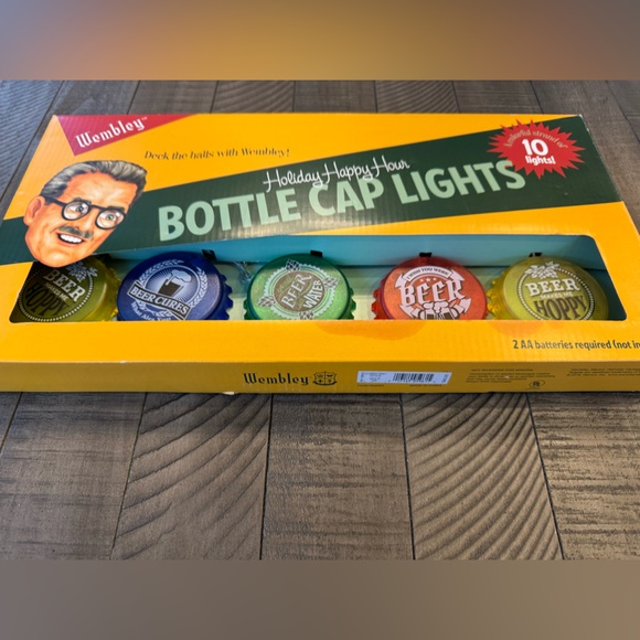 Wembley Holiday Bottle Cap Lights - Multicolor (NWT) - Picture 2 of 6